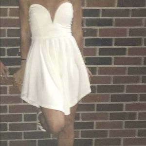 ASOS strapless flowy sweetheart dress